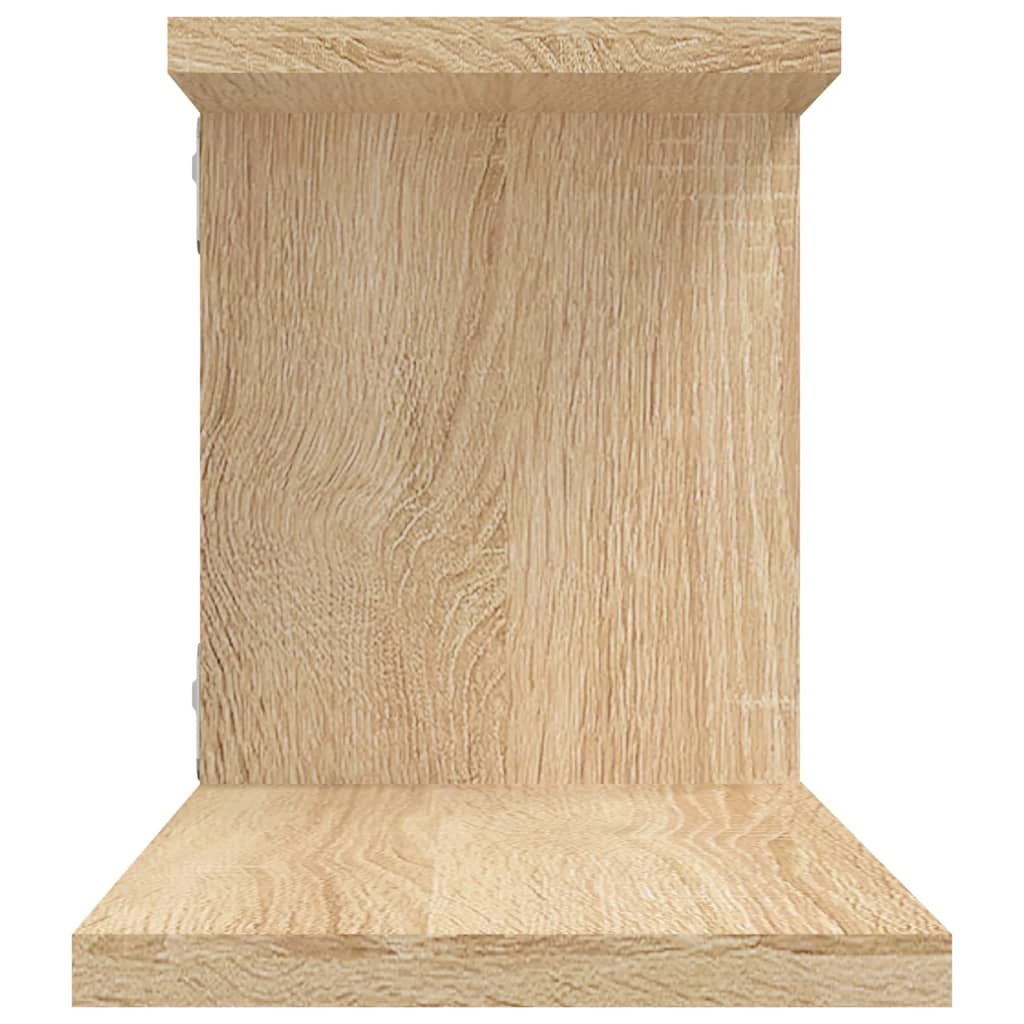 Tv-wandschap 125x18x23 cm bewerkt hout sonoma eikenkleurig - AllerleiShop