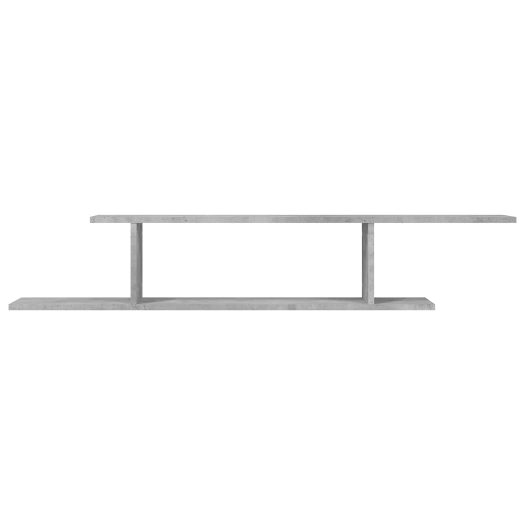 Tv-wandschap 125x18x23 cm bewerkt hout betongrijs - AllerleiShop