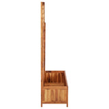 Plantenbak verhoogd met latwerk 85x38x150 cm massief acaciahout