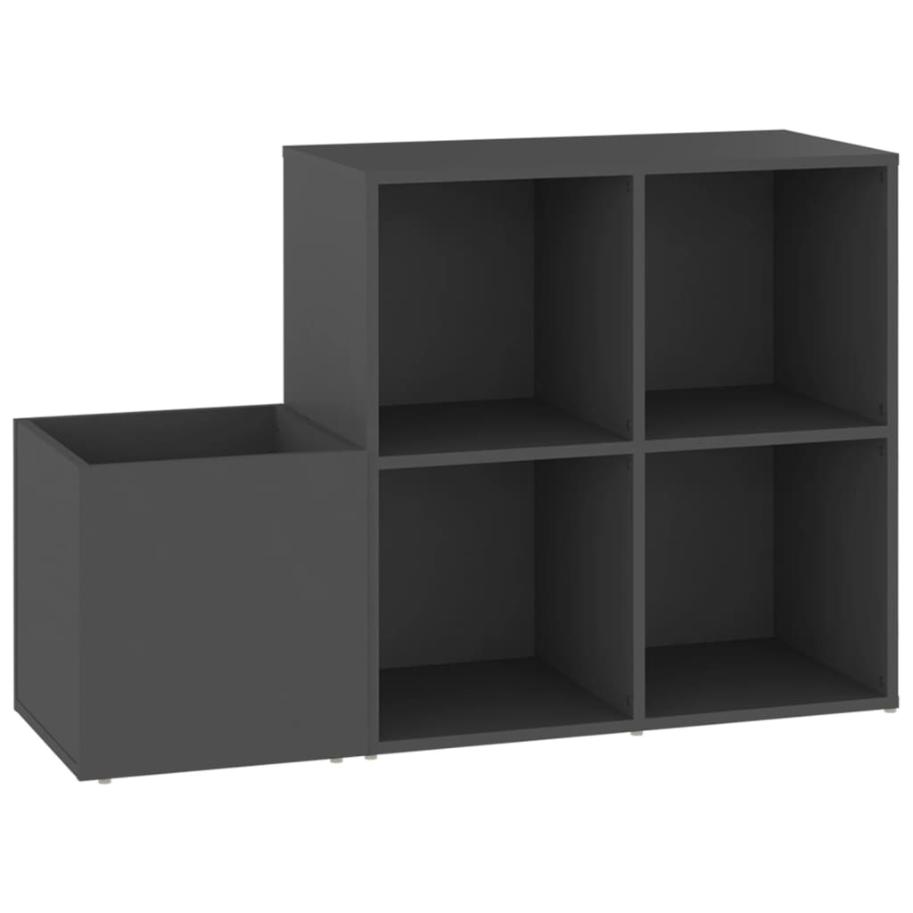 Opbergkast 105x35,5x70 cm bewerkt hout grijs - AllerleiShop