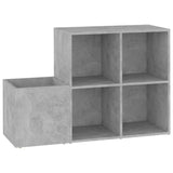 Opbergkast 105x35,5x70 cm bewerkt hout betongrijs - AllerleiShop