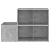 Opbergkast 105x35,5x70 cm bewerkt hout betongrijs - AllerleiShop