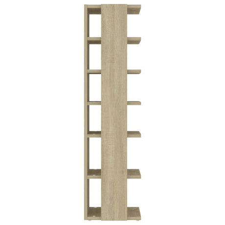 Schoenenkast 27,5x27x102 cm bewerkt hout sonoma eikenkleurig - AllerleiShop