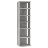 Schoenenkasten 2 st 27,5x27x102 cm betongrijs - AllerleiShop