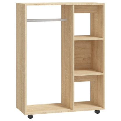 Kledingkast 80x40x110 cm bewerkt hout sonoma eikenkleurig - AllerleiShop