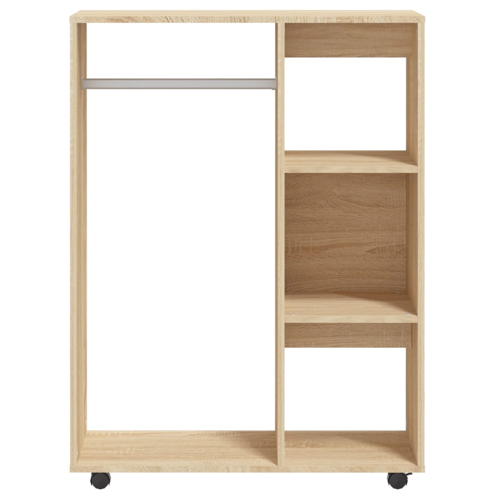 Kledingkast 80x40x110 cm bewerkt hout sonoma eikenkleurig - AllerleiShop