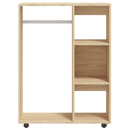 Kledingkast 80x40x110 cm bewerkt hout sonoma eikenkleurig - AllerleiShop