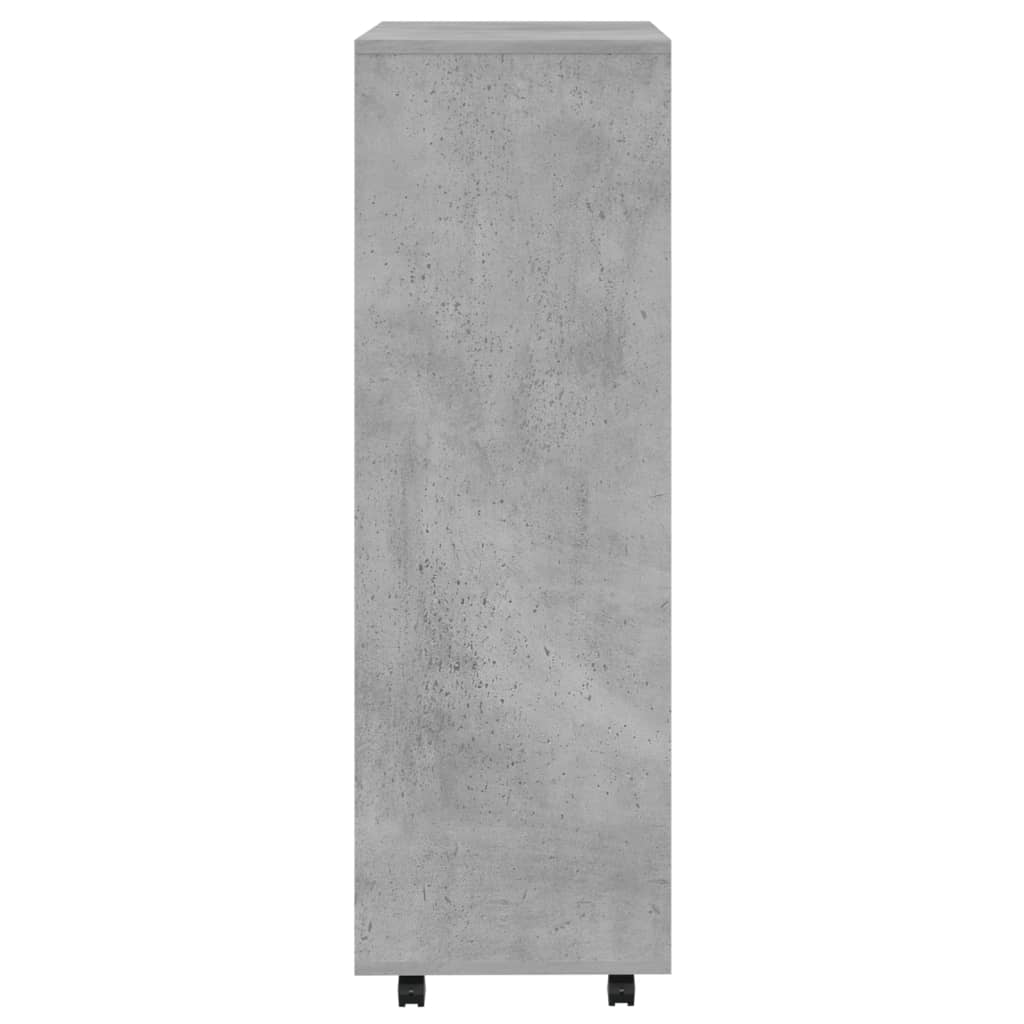 Kledingkast 80x40x110 cm bewerkt hout betongrijs - AllerleiShop