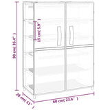 Schoenenkast 60x30x90 cm stof zwart - AllerleiShop