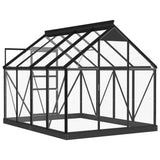 Vervangend frame tuinkas 155x103x191 cm aluminium antraciet