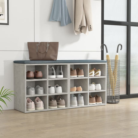 Schoenenkasten 2 st 52,5x30x50 cm betongrijs - AllerleiShop