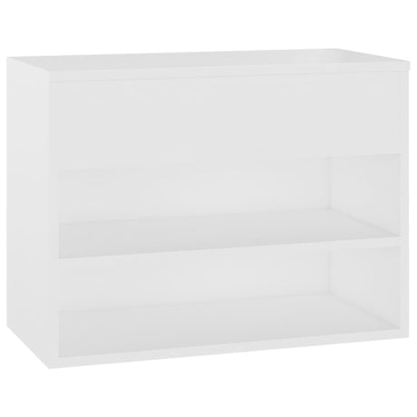 Schoenenbank 60x30x45 cm bewerkt hout wit - AllerleiShop