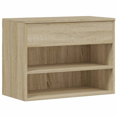 Schoenenbank 60x30x45 cm bewerkt hout sonoma eikenkleurig - AllerleiShop