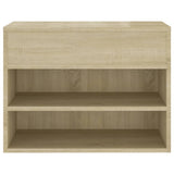 Schoenenbank 60x30x45 cm bewerkt hout sonoma eikenkleurig - AllerleiShop