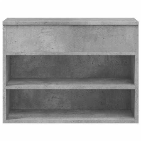 Schoenenbank 60x30x45 cm bewerkt hout betongrijs - AllerleiShop