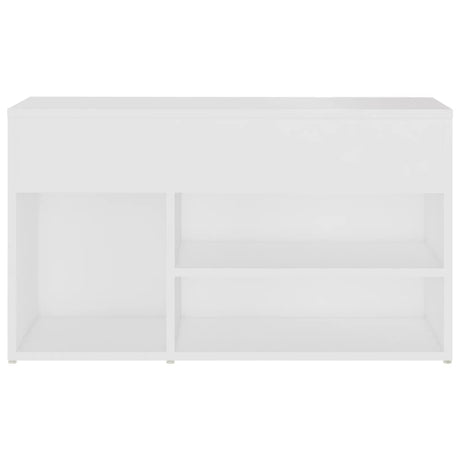 Schoenenbank 80x30x45 cm bewerkt hout wit - AllerleiShop