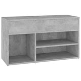 Schoenenbank 80x30x45 cm bewerkt hout betongrijs - AllerleiShop