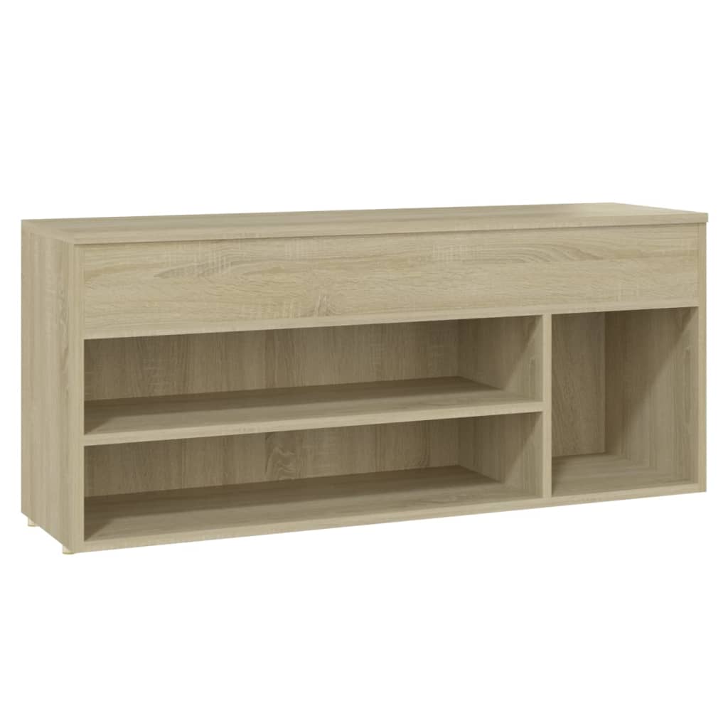 Schoenbank 105x30x45 cm bewerkt hout sonoma eikenkleurig - AllerleiShop