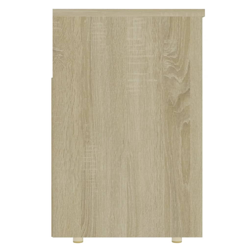 Schoenbank 105x30x45 cm bewerkt hout sonoma eikenkleurig - AllerleiShop