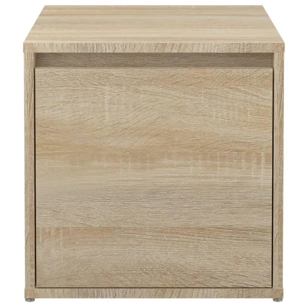 Opbergbox met lade 40,5x40x40 cm bewerkt hout sonoma eikenkleur - AllerleiShop