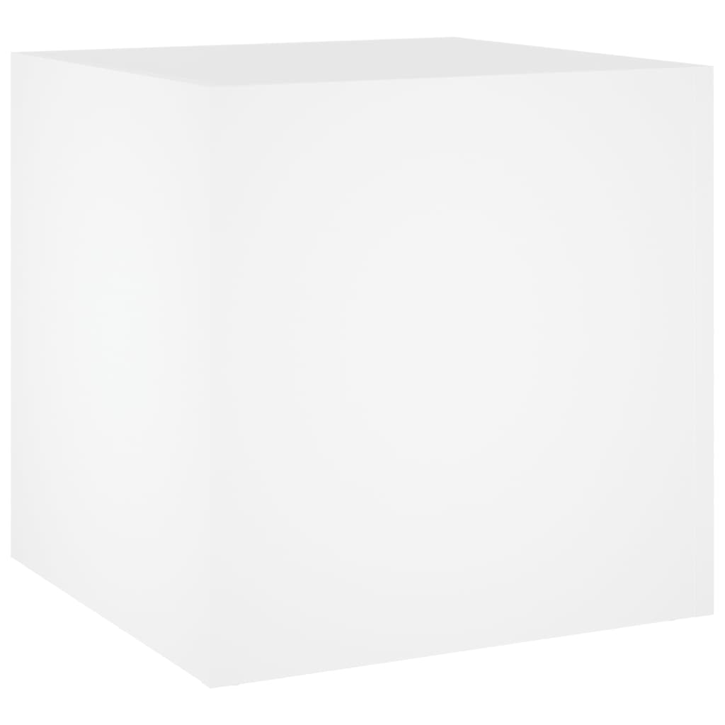 Plantenbak 40x40x40 cm bewerkt hout wit - AllerleiShop