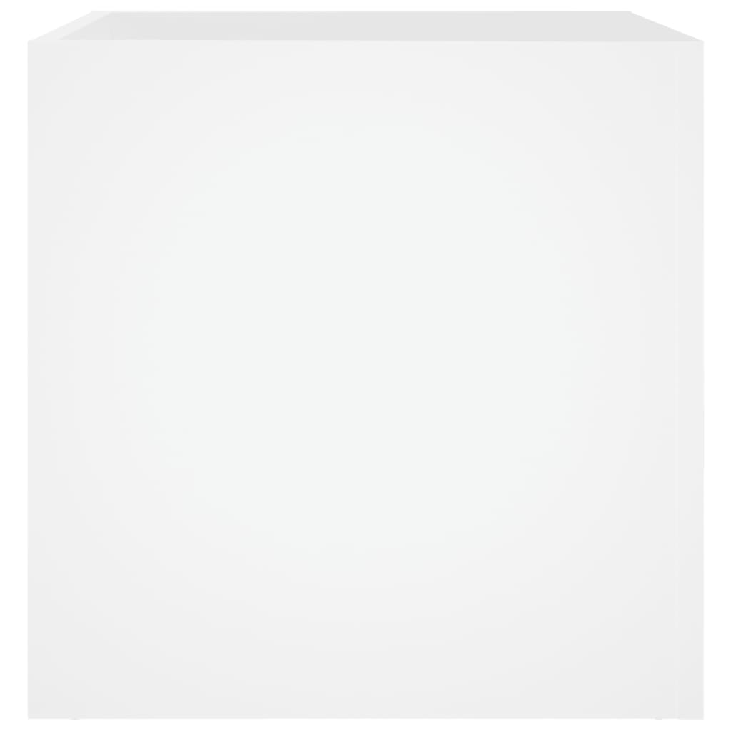 Plantenbak 40x40x40 cm bewerkt hout wit - AllerleiShop