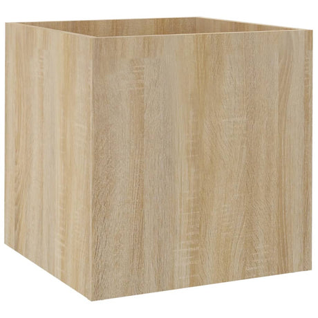 Plantenbak 40x40x40 cm bewerkt hout sonoma eiken - AllerleiShop