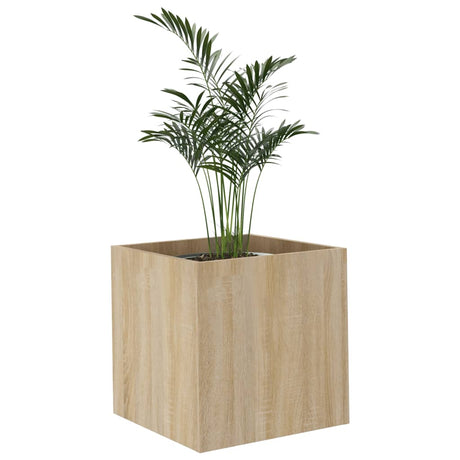 Plantenbak 40x40x40 cm bewerkt hout sonoma eiken - AllerleiShop