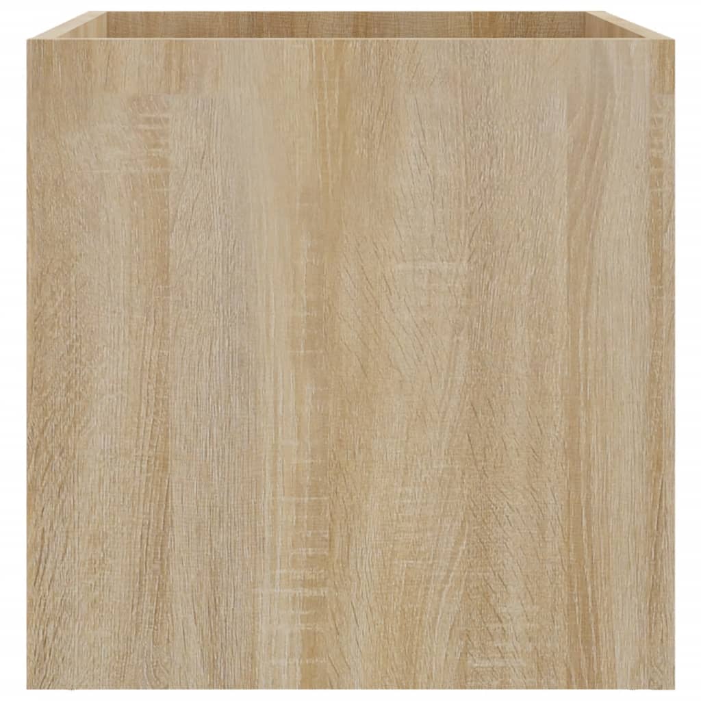 Plantenbak 40x40x40 cm bewerkt hout sonoma eiken - AllerleiShop