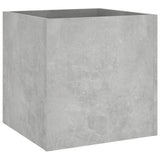 Plantenbak 40x40x40 cm bewerkt hout betongrijs - AllerleiShop