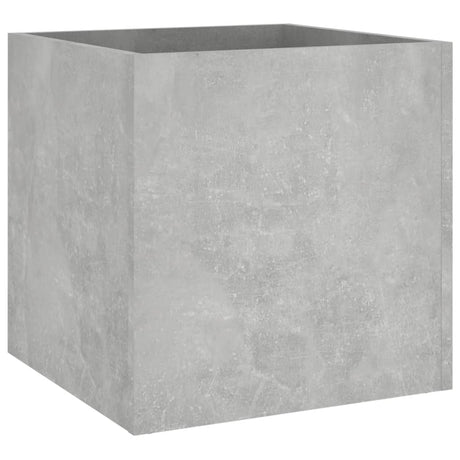 Plantenbak 40x40x40 cm bewerkt hout betongrijs - AllerleiShop