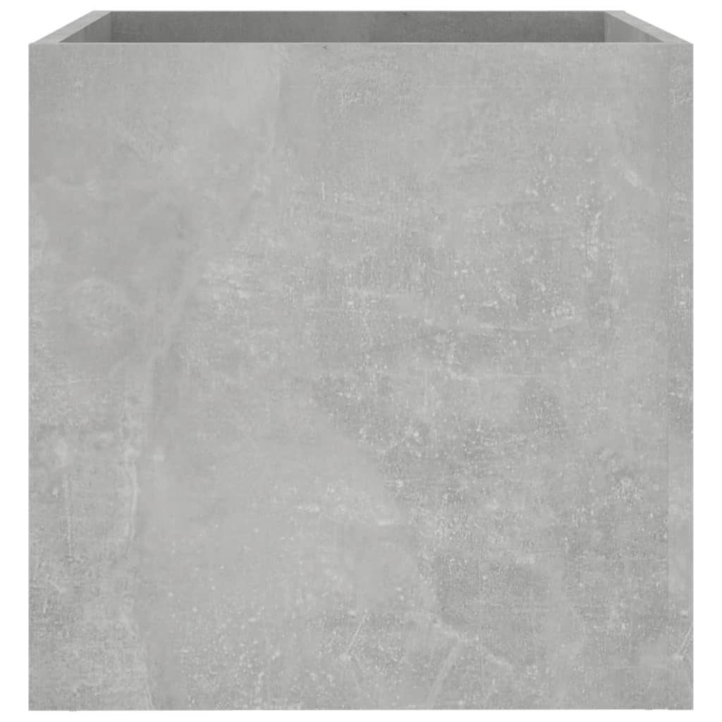 Plantenbak 40x40x40 cm bewerkt hout betongrijs - AllerleiShop