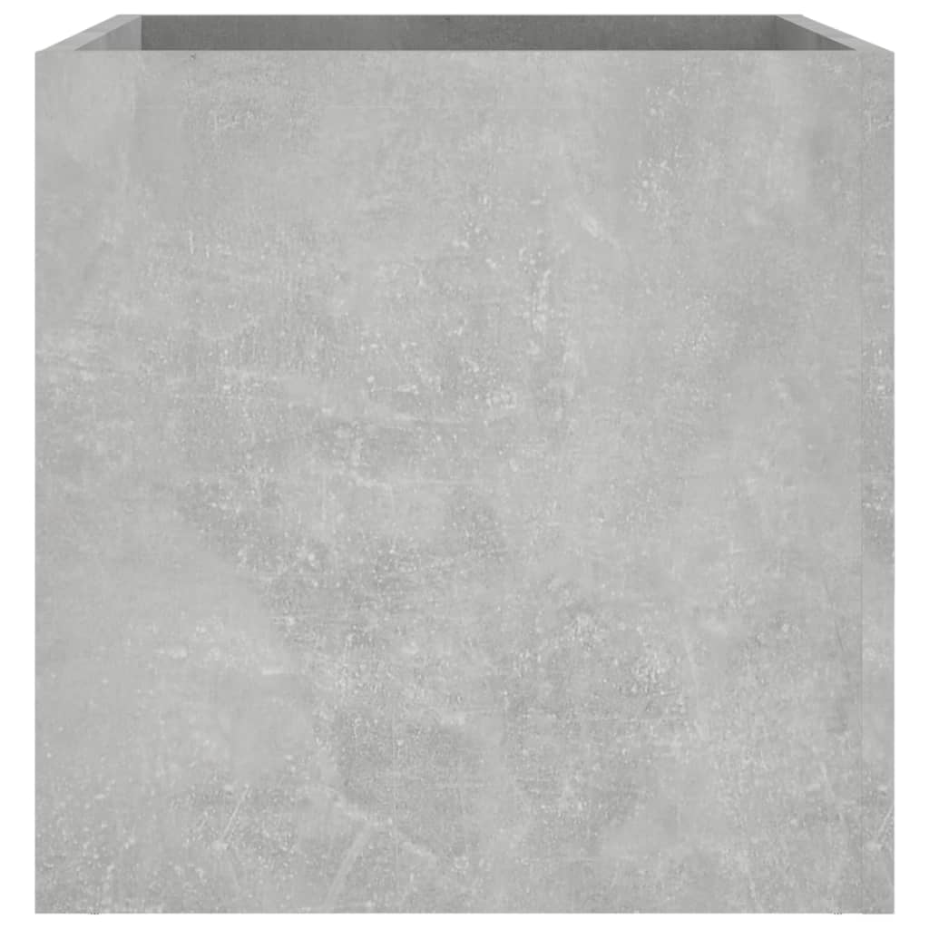 Plantenbak 40x40x40 cm bewerkt hout betongrijs - AllerleiShop