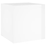 Plantenbak 40x40x40 cm bewerkt hout hoogglans wit - AllerleiShop