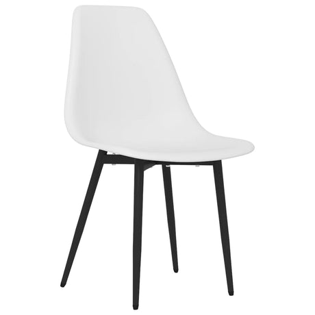 Eetkamerstoelen 2 st PP wit - AllerleiShop