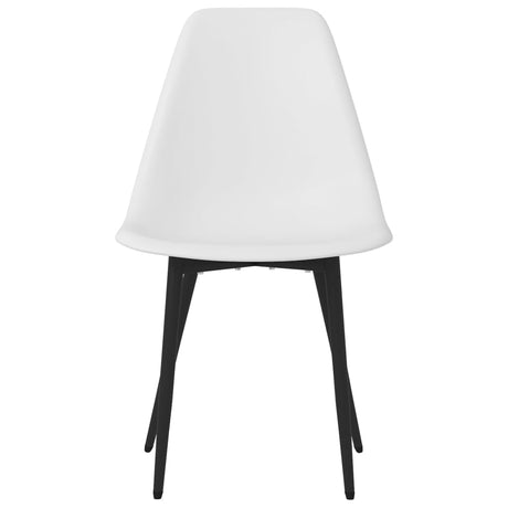 Eetkamerstoelen 2 st PP wit - AllerleiShop