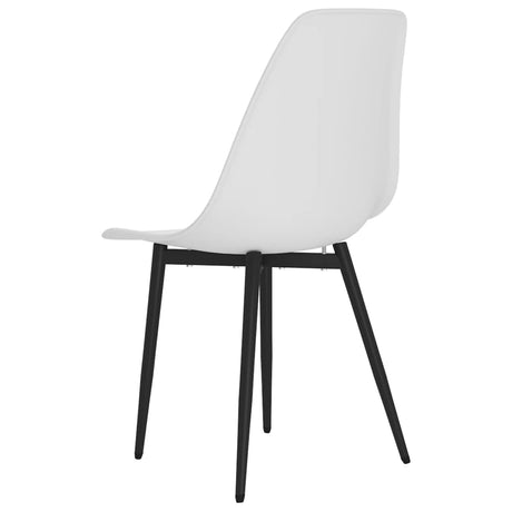 Eetkamerstoelen 2 st PP wit - AllerleiShop