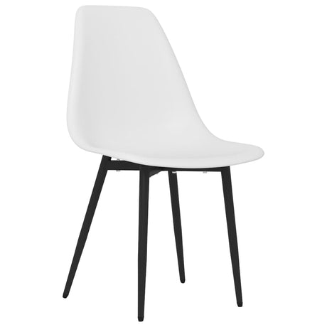 Eetkamerstoelen 4 st PP wit - AllerleiShop