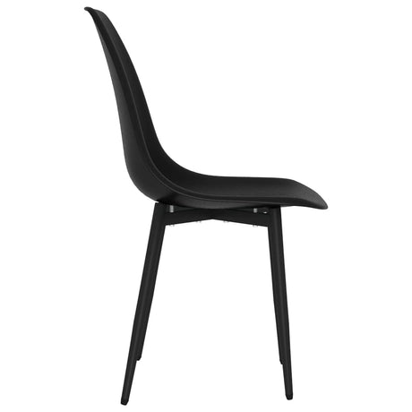 Eetkamerstoelen 4 st PP zwart - AllerleiShop