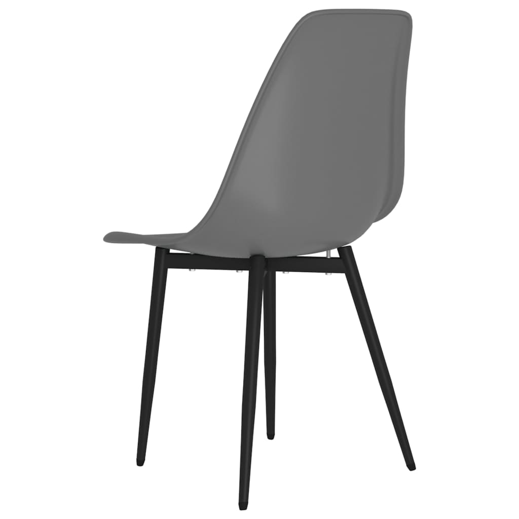 Eetkamerstoelen 2 st PP grijs - AllerleiShop