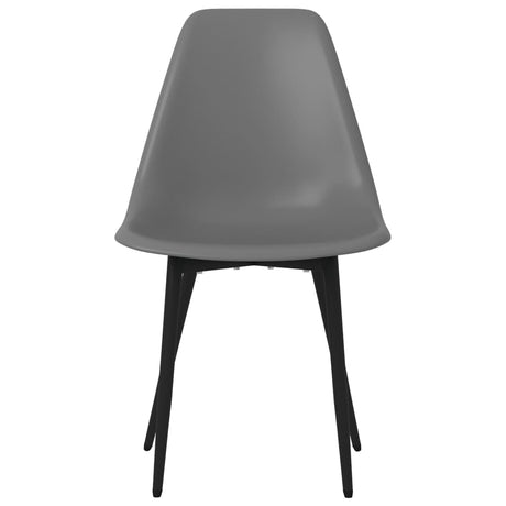 Eetkamerstoelen 2 st PP grijs - AllerleiShop