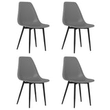 Eetkamerstoelen 4 st PP grijs - AllerleiShop