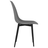 Eetkamerstoelen 4 st PP grijs - AllerleiShop