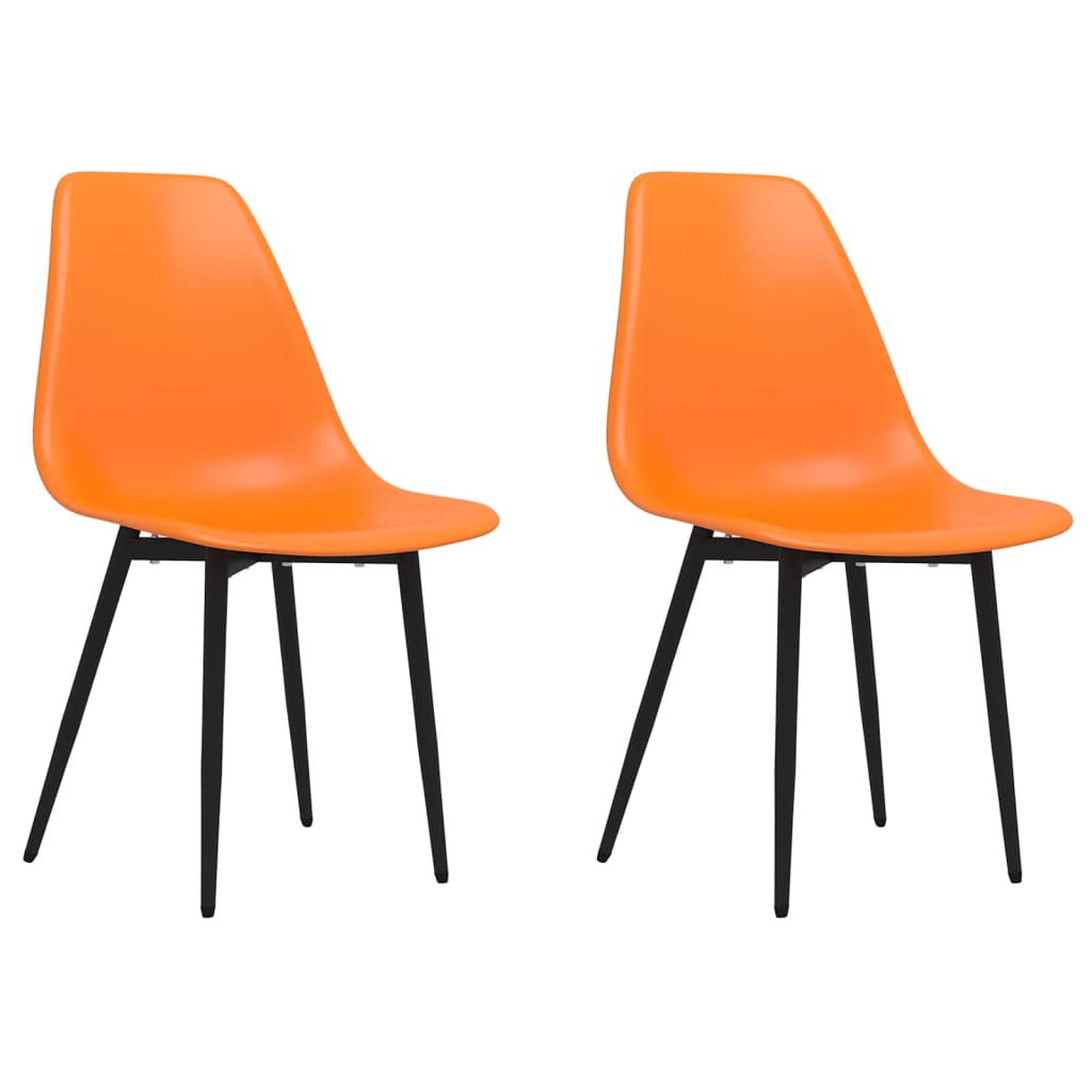 Eetkamerstoelen 2 st PP oranje - AllerleiShop