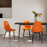 Eetkamerstoelen 4 st PP oranje - AllerleiShop