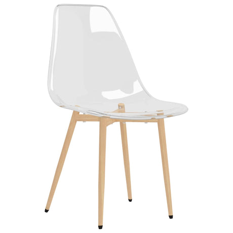 Eetkamerstoelen 2 st PET transparant - AllerleiShop