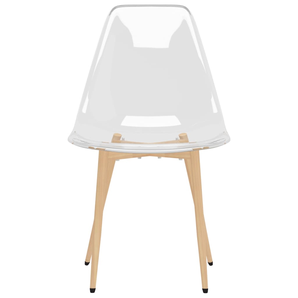 Eetkamerstoelen 2 st PET transparant - AllerleiShop