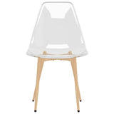 Eetkamerstoelen 2 st PET transparant - AllerleiShop