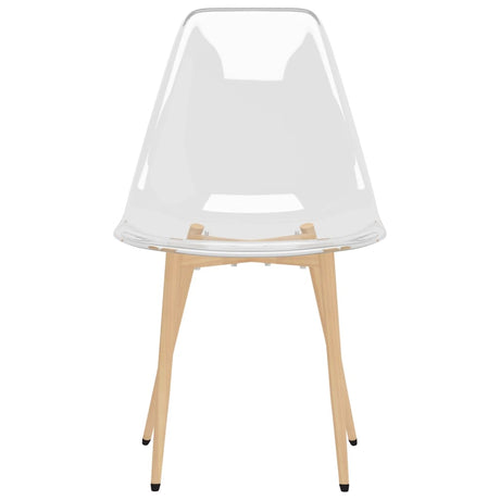 Eetkamerstoelen 4 st PET transparant - AllerleiShop