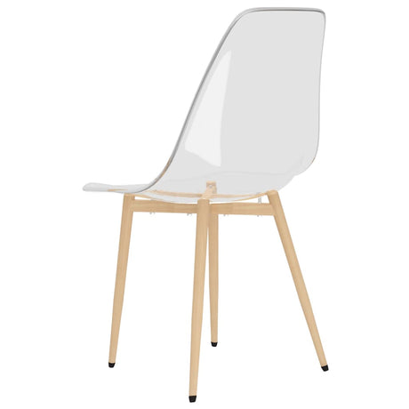 Eetkamerstoelen 4 st PET transparant - AllerleiShop